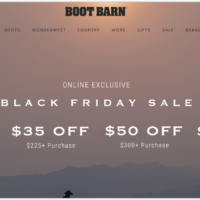 Boot Barn Black Friday 2020 Sale & Deals